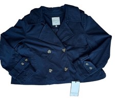 Bagatelle Collection NWT Large Women s Double Breasted Blazer Jacket Navy Blue