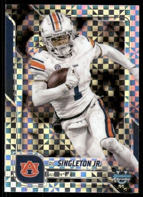 2025 Bowman Chrome University Xfractors #186 Eric Singleton Jr. - FB