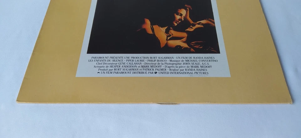 VINYLE 33 TOURS MUSIQUE DE FILM  LES ENFANTS DU SILENCE  - Photo 4/4