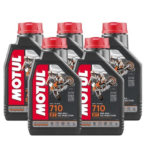 MOTUL 710 2T 100% SYNTHETIC OIL BLEND FOR SCOOTER MOTORCYCLE 2 STROKE - 5 LITERS