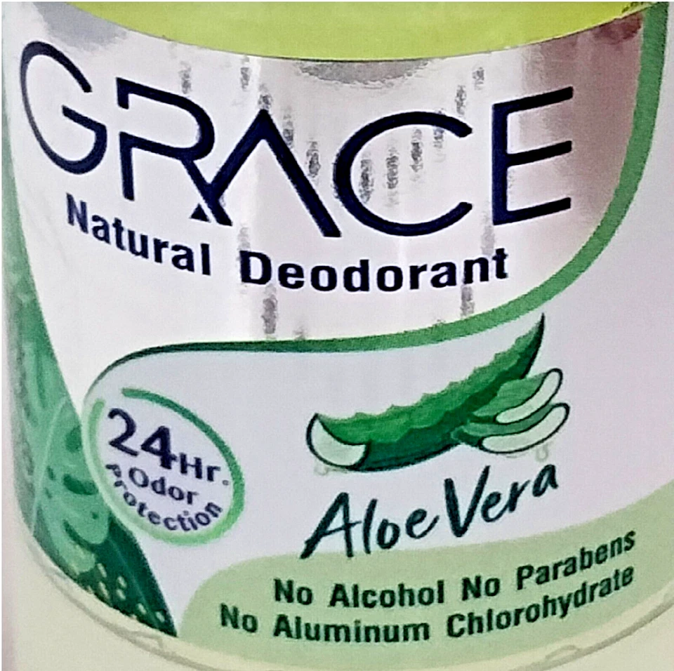Desodorante natural Grace Aloe Vera Alum Stone 70 g* 3 The Natural Body Crystal Foto 2 de 4