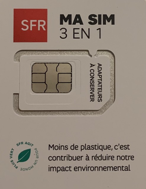 Sfr La Carte 10euro Credit Inclus Carte Sim Prepayee 3544165530981