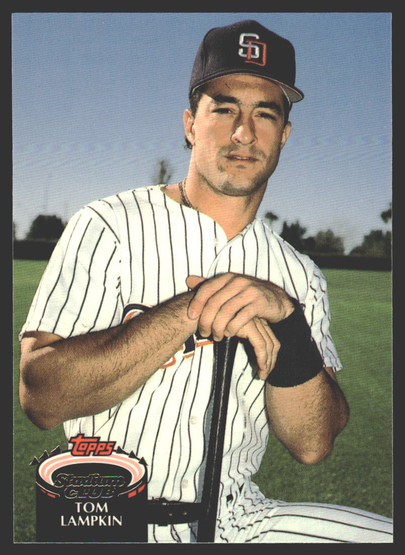 Tom Lampkin #453a 1992 Stadium Club San Diego Padres