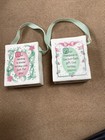Two Precious Moments Porcelain Miniature  Christmas Bags / Ornaments — photo 6