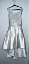 Speechless Kids White/Silver Dress Size 10 Kids