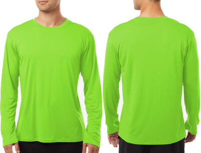 Mens Long Sleeve Wicking Tee DriFit Snag Resistant UPF 50 Fishing Boat T-Shirt