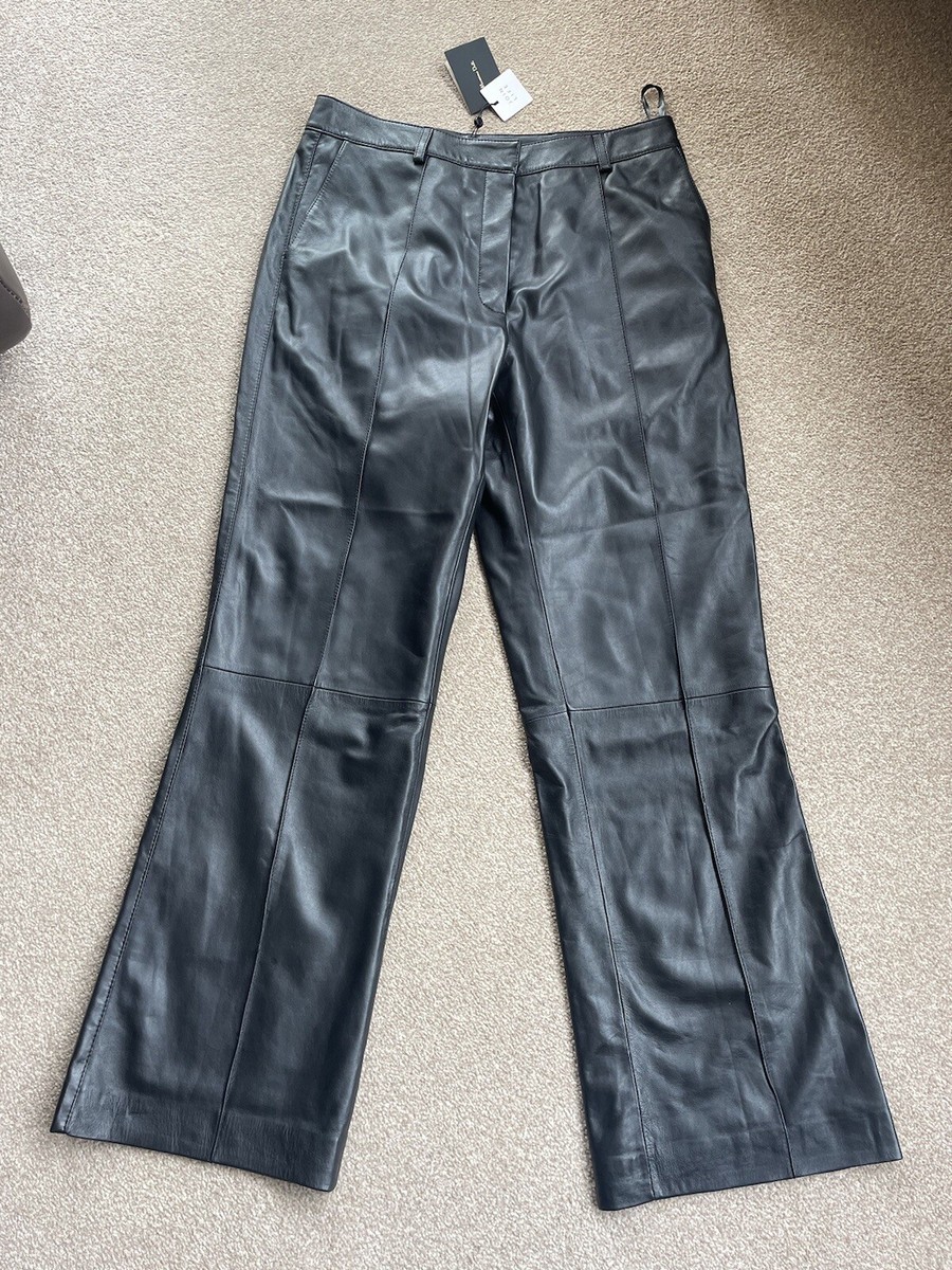 🖤BNWT €299 MASSIMO DUTTI BUTTER SOFT BLACK NAPPA LEATHER LADIES