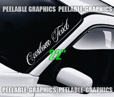 Custom Text Script Vertical Windshield Vinyl Side Decal Sticker Car Truck Boat A Custom Text Script Vertical Windshield Vinyl Side Decal Sticker Car Truck Boat A