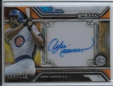 2016 TOPPS STRATA ANDRE DAWSON AUTO SIGNED #SA-AD #D/125 CHICAGO CUBS