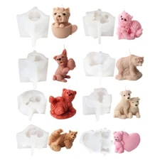 Animal Shape Handmade Craft Mold Silicone Ornament Molds for Statue