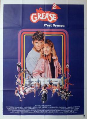 GREASE 2 - PFEIFFER / MUSICAL - AUTO / MOTORRAD - ORIGINAL GROSSES FILMPLAKAT