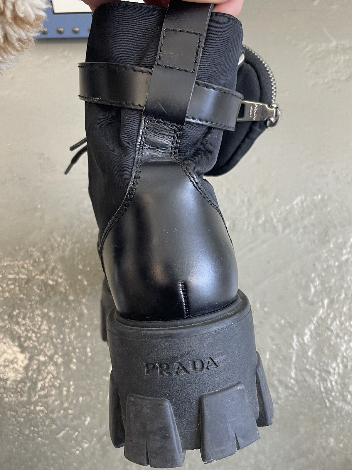 Authentic PRADA Monolith Chunky Combat Boots W/ M… - image 5