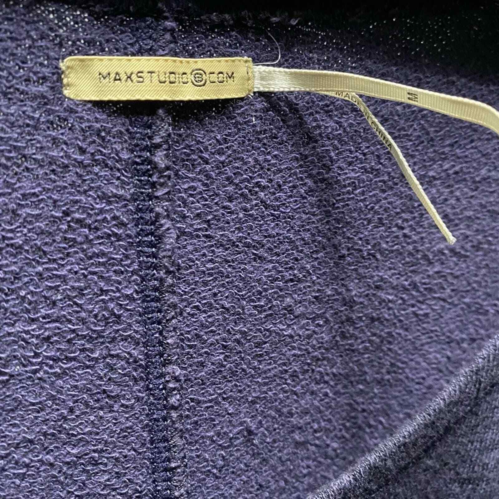 Max Studio Navy Top Medium - image 5