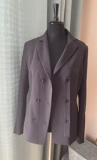 Stylish Annette Gortz Unusual Grey Blazer Jacket Size 40 Uk 14 New