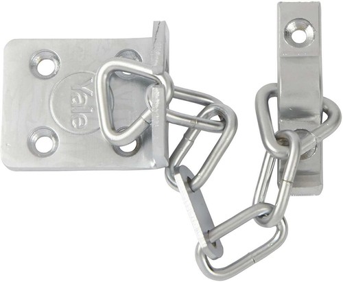 Yale V-WS6-SC TS003 Door Chain 13.5 cm 5.25" chain length Satin Chrome Finish - 第 1/2 張圖片