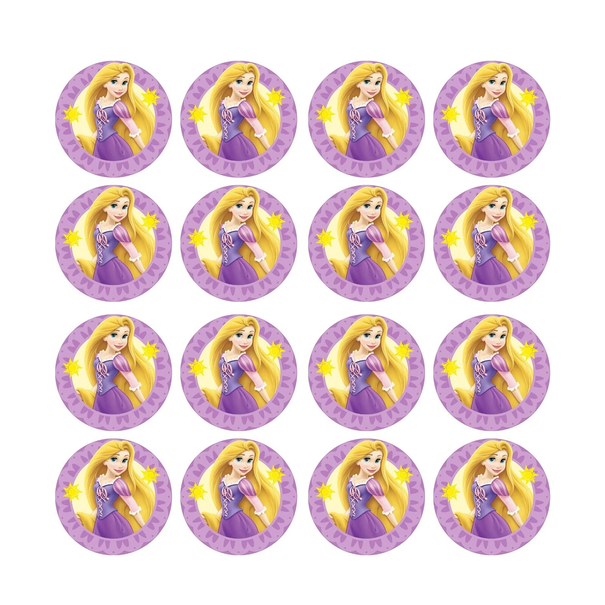 Rapunzel Birthday Cupcakes