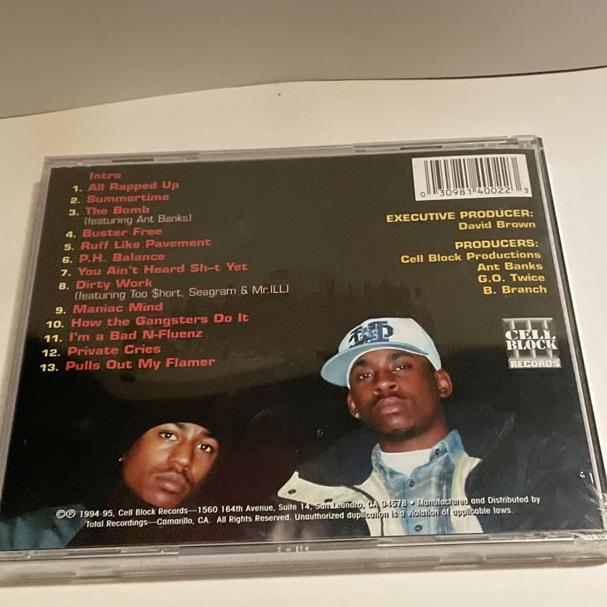 I'm a Bad-N-Fluenz by Rappin' Ron (CD, Feb-1995, Cell Block