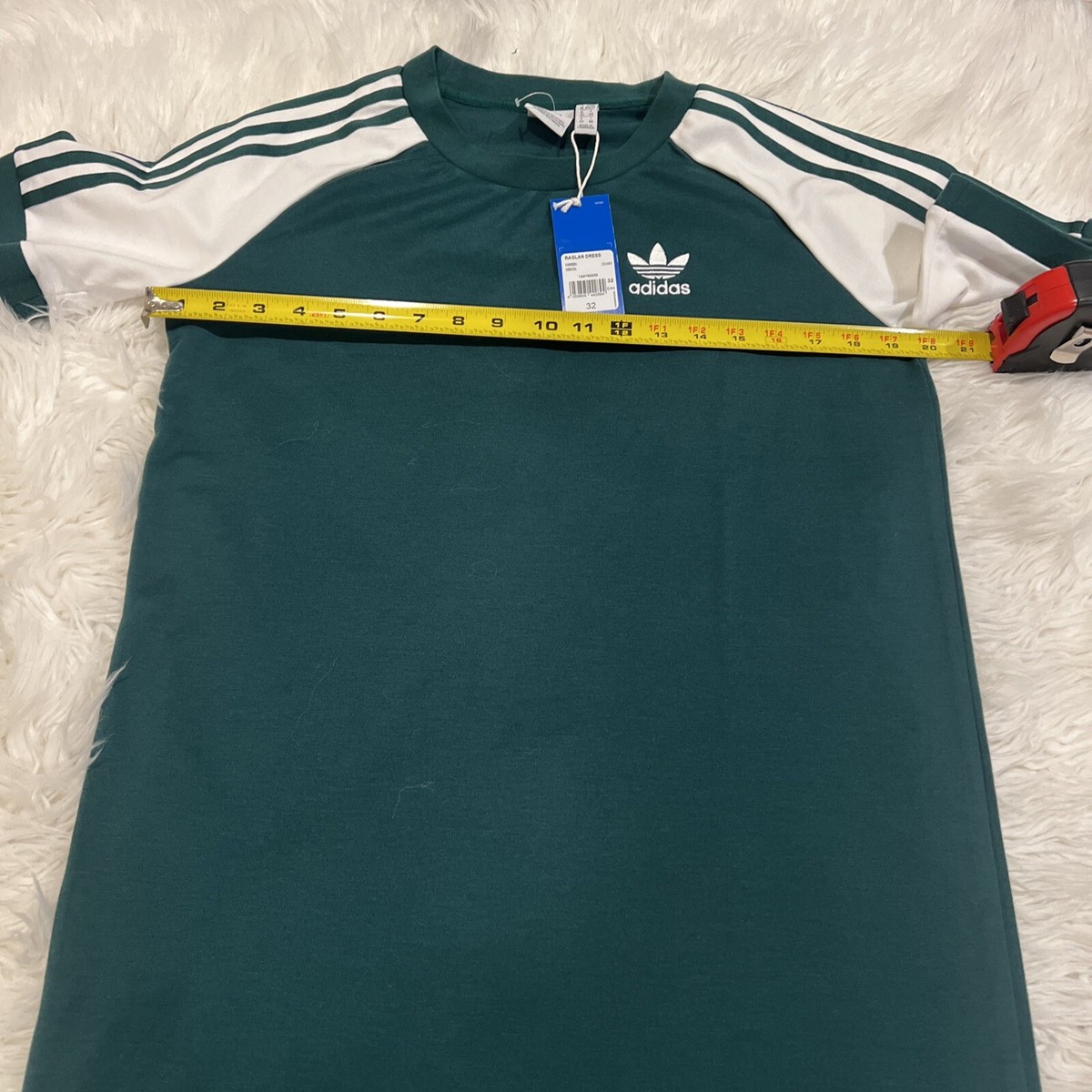 adidas Originals Raglan Dress 32 CE4963 GREEN TEE T SHIRT | eBay