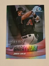 2022 BOWMAN CHROME JORDAN LAWLAR SHADES OF GREATNESS #SG-4 DIAMONDBACKS