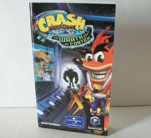 Crash Wrath of Cortex GameCube Manual Only NO GAME Nintendo Bandicoot The - Picture 1 of 5