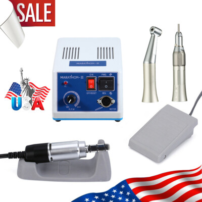 Dental Lab Marathon Electric Micromotor Contra Angle/Straight Handpiece Polisher