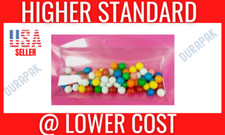 50 5x3x1" Plastic PVC Pillow Box with Side Hang Tab Retail Display Favor Boxes