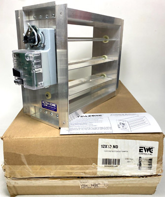 EWC Controls Ultra Zone 12x10 ND Motorized Damper MA-ND5 24VAC Power Open/Close