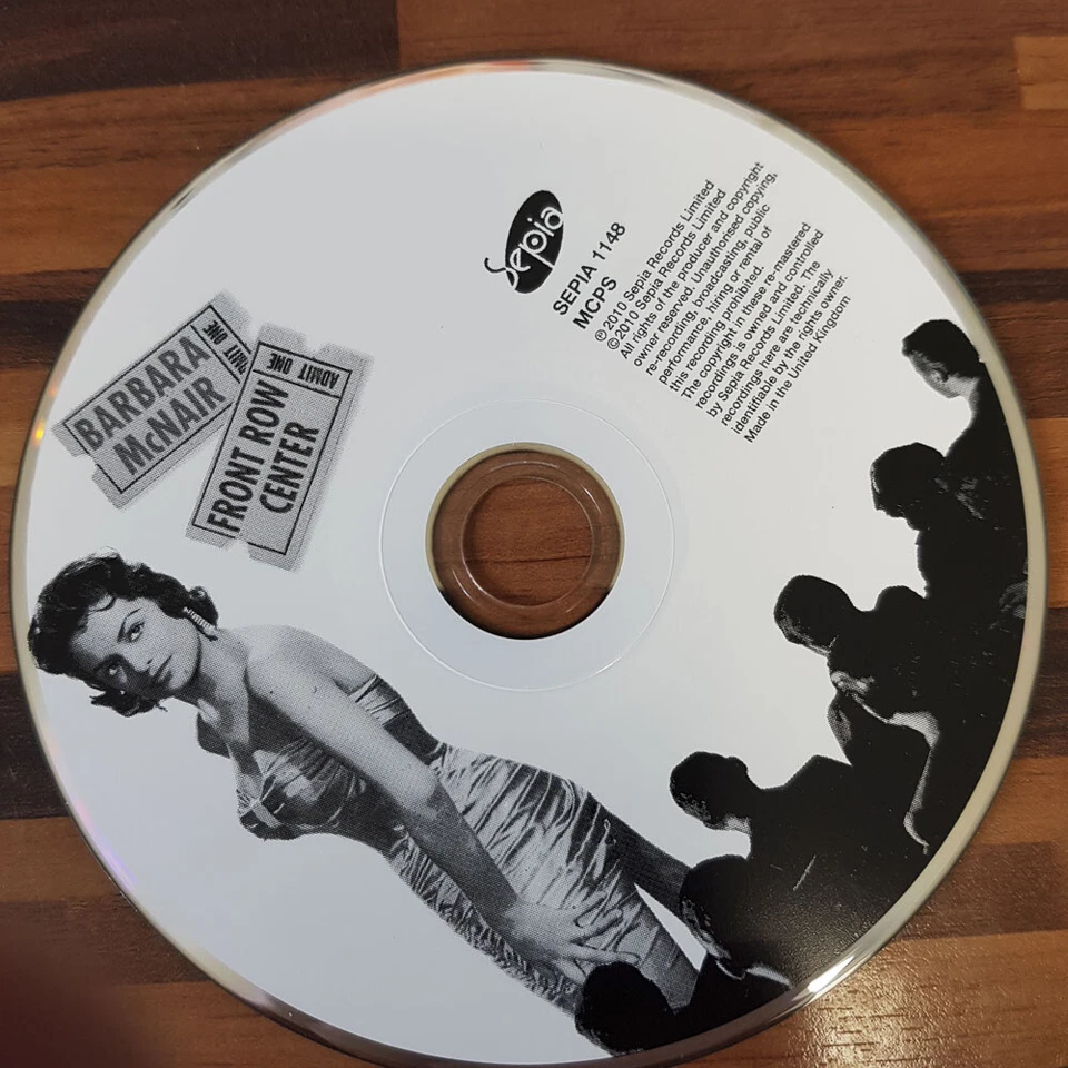 BARARA MCNAIR: Front Row Center    > EX/EX(CD) - Bild 2 von 3