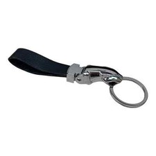 Keychain Jaguar Steel with Leather Design For Luxury Car Keyrings Key Rings UK