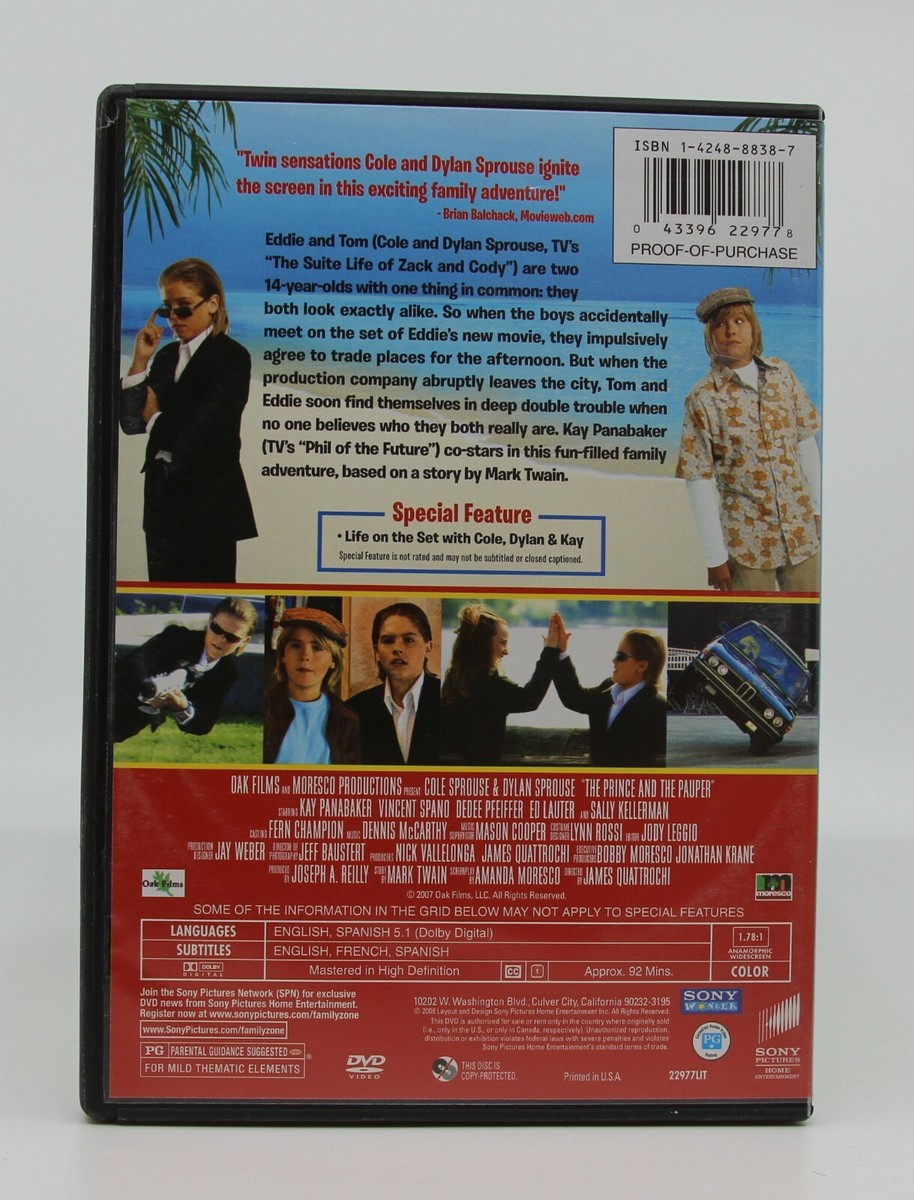 The prince and the pauper : The movie - DVD - Cole and Dylan