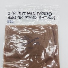 2 PR Vtg Berkshire Nylace Seamed Stockings 9 Med 160 Twin Thread Top  Toe