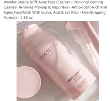 Wander Beauty DRIFT AWAY CLEANSER...3.38 oz...Sealed...NEW IN BOX!