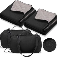 2 Large Outdoor Blanket 78 inches x 55 inches Waterproof Warm Blanket,