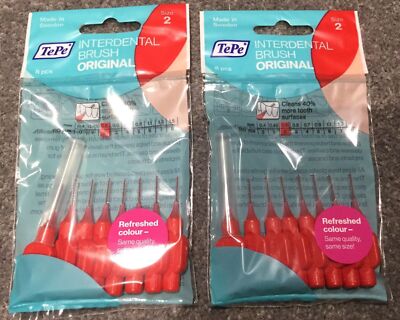 Strumpffüller Tepe Interdentalbürsten ROT Größe 2 x 3 Packungen