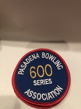 Pasadena Bowling 600 Series Association Patch New