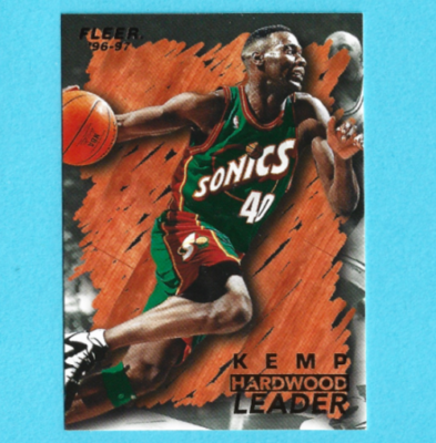 1996-97 Fleer Seattle Supersonics Basketball Card #144 Shawn Kemp 
