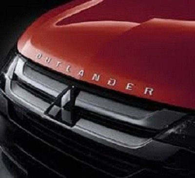 Genuine Mitsubishi Hood Bonnet Emblem Badge Nameplate SILVER