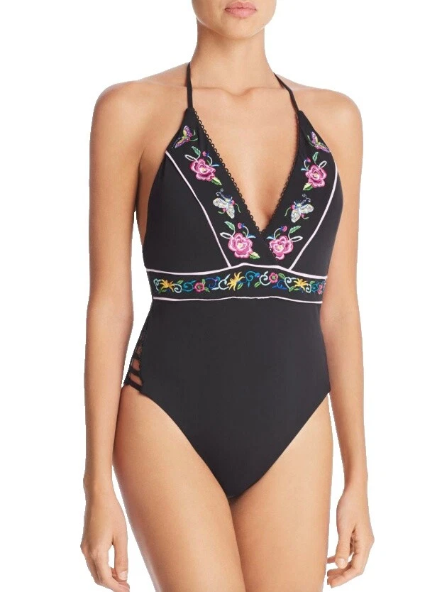 Roupas de Praia Preto Floral Nanette Lepore para mulheres