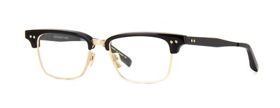 DITA Statesman Three Drx-2064 B-blk-gld Black 12k Gold Eyeglasses 