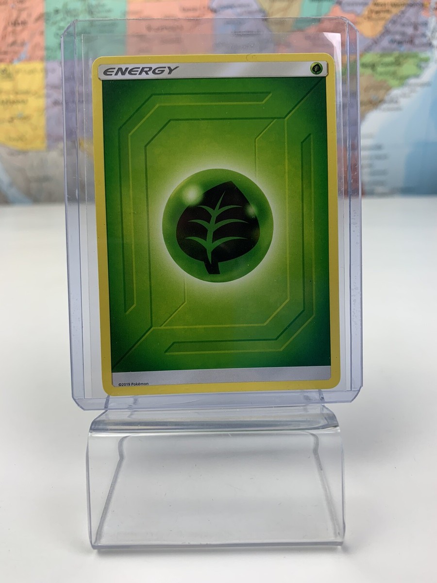 SHIPS SAME DAY Pokemon Card NM Grass Energy 2019 Green Leaf Unnumbered
