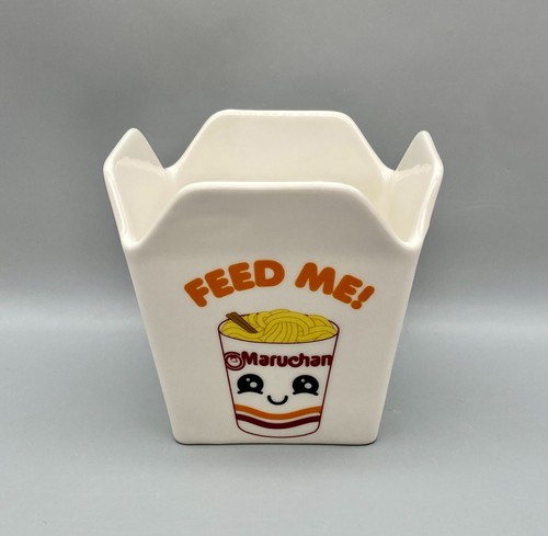 Maruchan Ramen "Feed Me!" Weiße Steinzeug Schale zum Herausnehmen ohne Beschädigungen 2024 - Bild 2 von 9