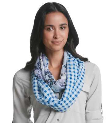 Cejon Gingham & Floral Mixed Print Infinity Loop, Neural