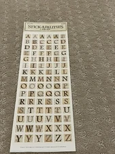 The Paper Studio Vintage Letter Stickers