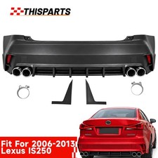 Complete Rear Bumper Kit Conversion To F Sport Style Fits 2006-2013 Lexus Is250 Complete Rear Bumper Kit Conversion To F Sport Style Fits 2006-2013 Lexus Is250