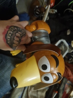 Disney 1995 Toy Story Slinky Dog Nachziehspielzeug, Hund mit Zugfeder