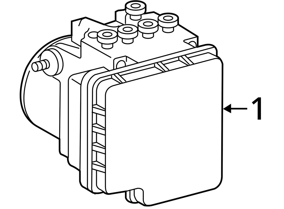 Módulo de control de bomba ABS Toyota Sienna 2009-2010 RQEWR Foto 4 de 4