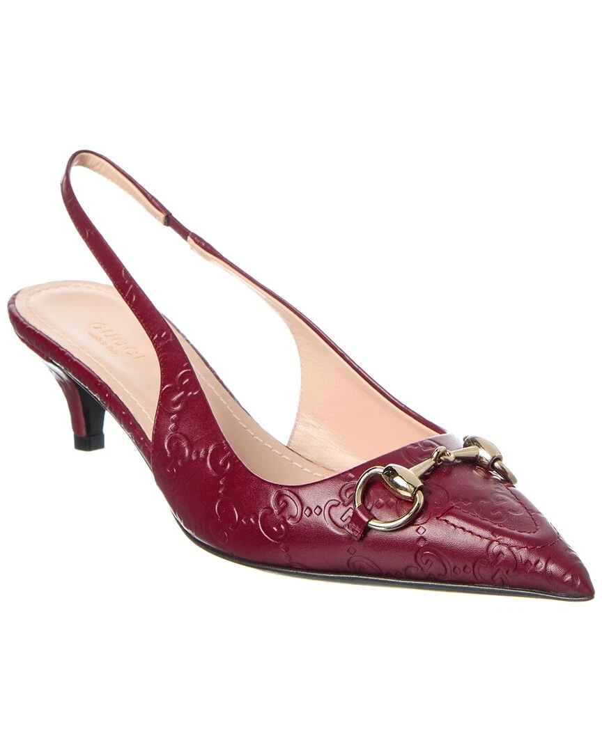 Escarpin femme Gucci Horsebit cuir à bandoulière
