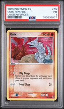 PSA 1 2005 Pokemon EX Unseen Forces Onix REVERSE Holo Foil Rare 65/115 on eBay