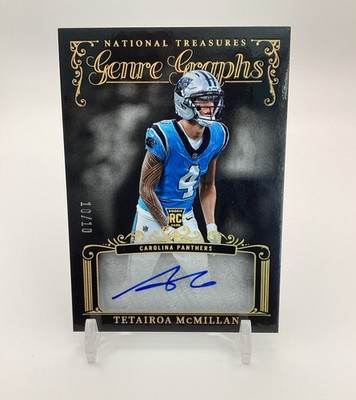 2025 Panini National Treasures - Genre Graphs Tetairoa McMillan Holo Gold /10 