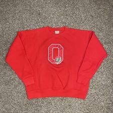 VTG Nutmeg Ohio State Buckeyes Crewneck Sweatshirt Mens Large OSU Red 90s